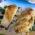 El cooksnap de Naza Fernández cuando hizo Bacalao con muselina de ajo.