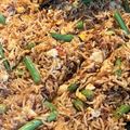 Cooksnap FY semasa beliau membuat Nasi Goreng Kampung bujang style.