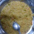Poojajain का कुकस्नैप जब उन्होंने वेजिटेबल दलिया (vegetable daliya recipe in Hindi) बनाया था।