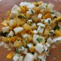 El cooksnap de LuzMa SG cuando hizo Ensalada de jícama con mango.