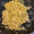 El cooksnap de Esteban Dassie cuando hizo Huevo Revuelto Cremoso.