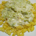 El cooksnap de Maria de los Angeles cuando hizo Fideos con brócoli y salsa blanca.