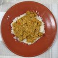 El cooksnap de Luis Gimenez cuando hizo Seitán al curry con arroz basmati.