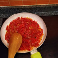 El cooksnap de Gloria Muñiz Martín cuando hizo Mermelada de pimientos del piquillo.