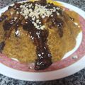El cooksnap de majo1201 cuando hizo Flan de turrón en microondas.