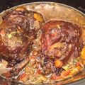 El cooksnap de Vic Iprou cuando hizo Carrilleras de cerdo al vino tinto.