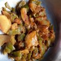 Bhakti Chavan's cooksnap of when they made सिमला मिरची बटाटा भाजी (shimla mirchi batata bhaji recipe in marathi).