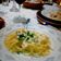 El cooksnap de Betzabe Tovar Camacho cuando hizo Pasta en salsa Alfredo y camarones.