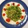 il stefania divittorio quando ha preparato Spaghetti di zucchina con mozzarella e pomodori caramellati
