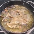 El cooksnap de Isa Roldan cuando hizo Merluza en salsa verde, receta clásica vasca.