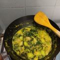 Cooksnap dari Ddewinh untuk resep Sayur Daun Singkong Bumbu Kuning