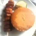 Jane Fash 's cooksnap of when they made Moi moi with fried plantain.