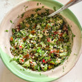 Lisa's cooksnap of when they made Taboulé.