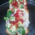 Aruna Thapar's cooksnap of when they made Bread Pizza.