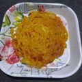 Champa Jain's cooksnap of when they made Jalebi.