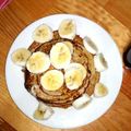 El cooksnap de Pame cuando hizo Pancake de avena y Banana.