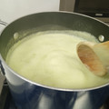 El cooksnap de Itza Mat cuando hizo Crema de Chayote.