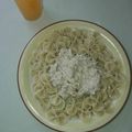 El cooksnap de Génesis Muñoz cuando hizo Fideos con atún a la crema.