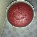 mercy's cooksnap of when they made Red velvet cake frosted with homemade chocolate and cream cheese.
