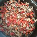 El cooksnap de José Luis Delgado cuando hizo Champiñones a la mexicana.