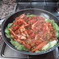El cooksnap de Isabel Casi cuando hizo Espaguettis de calabacín y zanahorias.