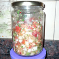 El cooksnap de andru07 cuando hizo Salsa criolla fácil y rápida.