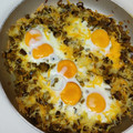 El cooksnap de Eva Ayuso cuando hizo Berenjena al ras el hanout con huevos.