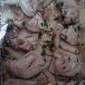 El cooksnap de Lu Botto cuando hizo Pollo asado con peras.