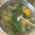 Cooksnap dari Maria Ria untuk resep Sayur bayam bening