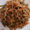 El cooksnap de Miguel cuando hizo Tallarines con pollo y verduras.