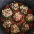 El cooksnap de Noelia Aguero cuando hizo Zapallitos Verdes Rellenos En salsa de tomate.