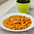 El cooksnap de Noelia Cocinillas cuando hizo Arroz meloso con pulpo fácil y rápido en MyCook Touch con fumet de Mercadona.