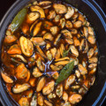 El cooksnap de Loli Bermudez Leal cuando hizo Mejillones en escabeche.