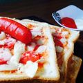 Cooksnap dari غنى أم مريم untuk resep Pizza roti tawar super praktis