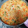 El cooksnap de Rocio Solanilla cuando hizo Arroz meloso con verduras.