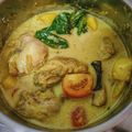 Cooksnap Mizzanem semasa beliau membuat Masak lemak cili api ayam.