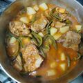 El cooksnap de Fernanda Silva cuando hizo Costillas de cerdo con papas y rajas en jitomate. 😊.
