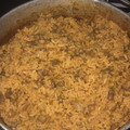 El cooksnap de Yamali Portes cuando hizo Moro de guandules con coco.