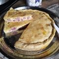 El cooksnap de Alejandra Russo cuando hizo Tarta de jamón y queso en trocitos.