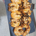 El cooksnap de Carmen Marin Gonzalez cuando hizo Brochetas de langostino al ajillo.