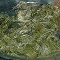 El cooksnap de Flaviariv cuando hizo Fideos caseros de espinaca.