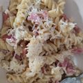 Cooksnap dari rahmawati sulistiya untuk resep Fusilli Carbonara Simple