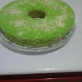 Cooksnap dari Sant! (Suduik Dapua Ucu ) untuk resep Bolu Pandan Keju (tanpa bahan pengembang)