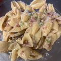 Lily's cooksnap of when they made Creamy Bacon Mushroom Pasta.
