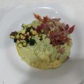 El cooksnap de MaryGlory cuando hizo Crema de calabacín con crujiente de jamón y topping de calabacín tostado.