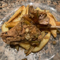 El cooksnap de Laura Ozafrain cuando hizo Conejo al ajillo.