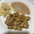 El cooksnap de Pily Guerrero cuando hizo Pierna de puerco en salsa verde .