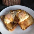 Cooksnap 0h Hana !! semasa beliau membuat Roti Bakar Telur Goreng.