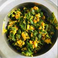 Foram Majmudar's cooksnap of when they made મૂળાની ભાજી લોટ વાળી.
