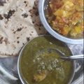 Ruhi Verma का कुकस्नैप जब उन्होंने आलू पालक (aloo palak recipe in Hindi) बनाया था।